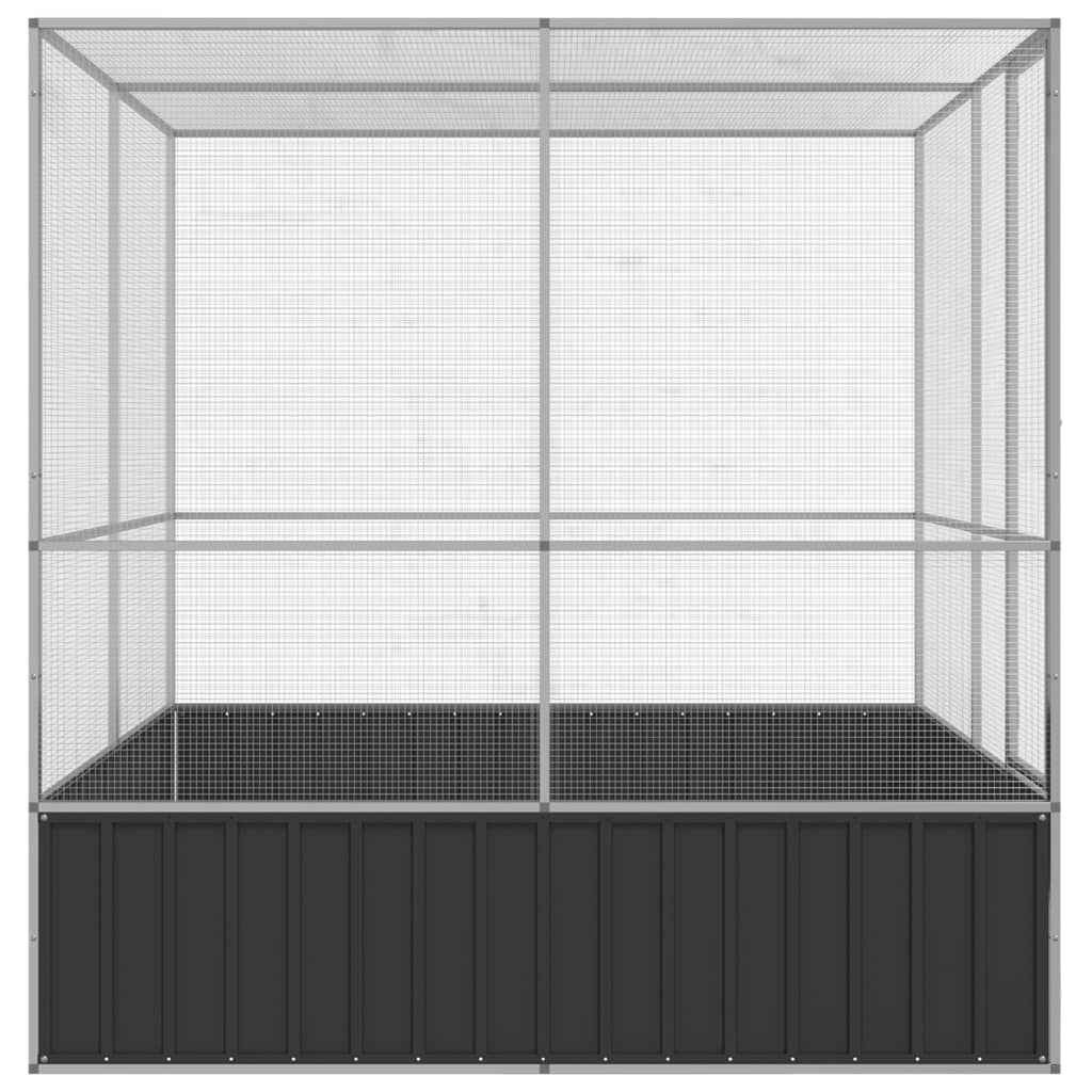 NNEVL Aviary Silver 211x207x212 cm Steel