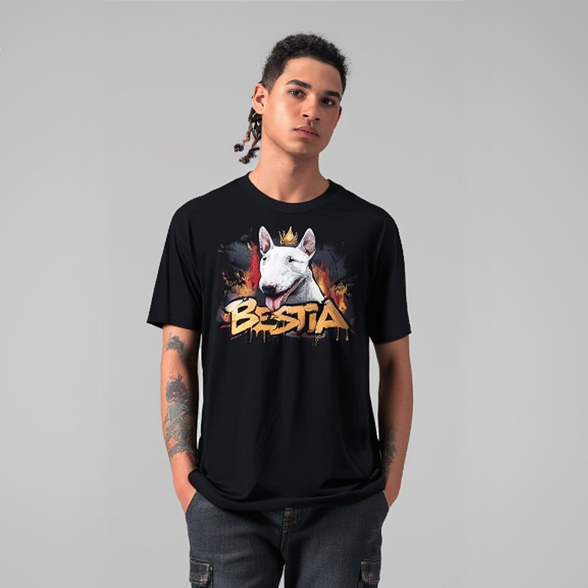 Bull Terrier T-shirt Black-2