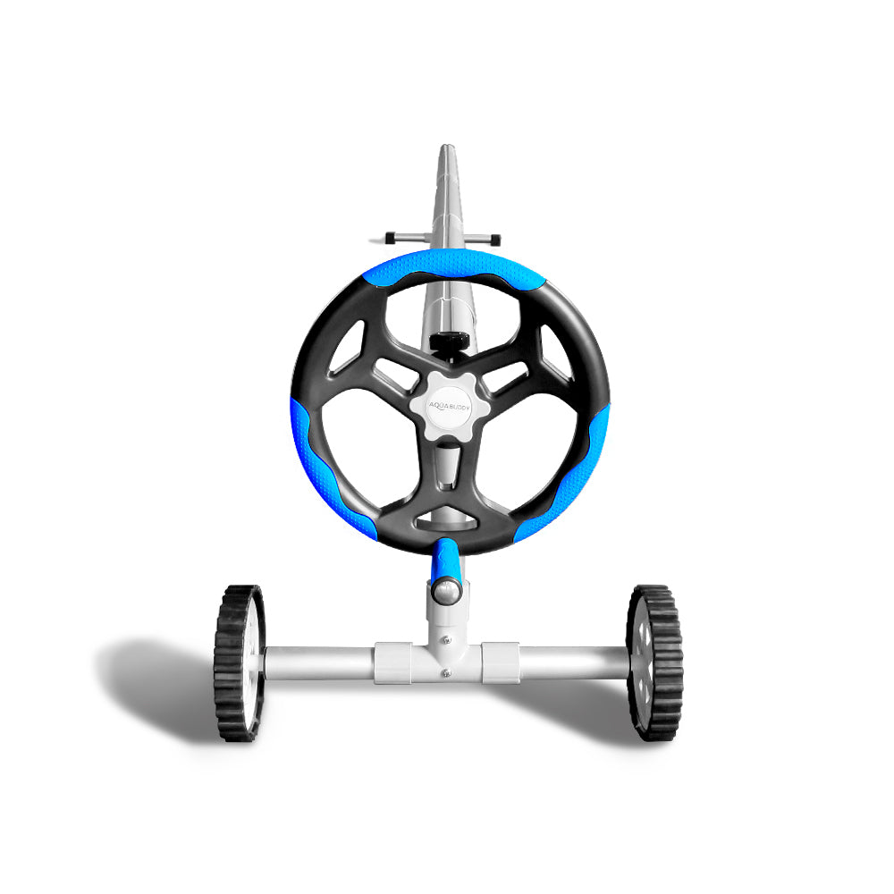 NNEDSZ Swimming Pool Cover Roller Reel Adjustable Solar Thermal Blanket Blue-2